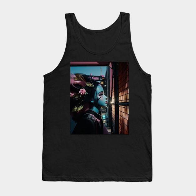 The Blue Face Girl 2023 Tank Top by Artist_Imagination